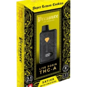 Super Lemon Cookies Pressure Live Rosin THC-A Disposable 3.5G
