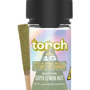 Super Lemon Haze Torch THC-A Lil Flames VVS Diamond Pre-Rolls 4G
