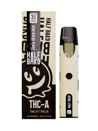 Super Silver Haze Half Bakd THC-A + THC-P + THC-8 Disposable Vape 3G
