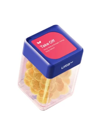 Tangy Tangerine URB Take Off Skybites D9 Terpene Gummies 300mg 30ct