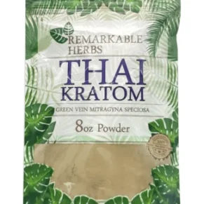 Thai Green Vein Remarkable Herbs Kratom Powder 20oz Bag