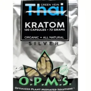 Thai OPMS Silver Kratom Capsules 120ct