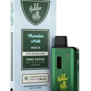 Thunder Milk Hidden Hills Live Sugar Bar Thunder Milk Indica Disposable 3G