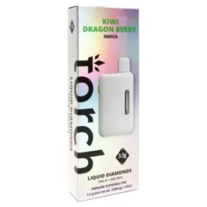 Kiwi Dragon Berry Indica Torch D6+THC-A Liquid Diamonds Vape 3.5G