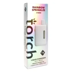 Rainbow Sprinkles Hybrid Torch D6+THC-A Liquid Diamonds Vape 3.5G