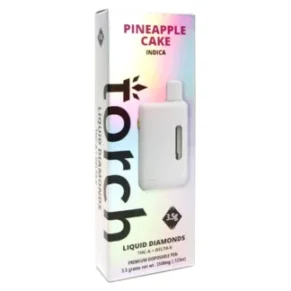 Pineapple Cake Indica Torch D6+THC-A Liquid Diamonds Vape 3.5G