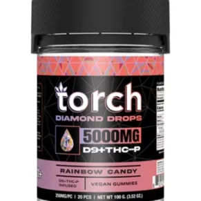 Rainbow Candy Torch Diamond Drops Gummies 5000mg