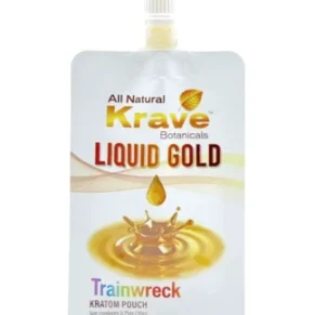 Train Wreck Krave Botanicals Liquid Gold Kratom Extract Pouch 20G