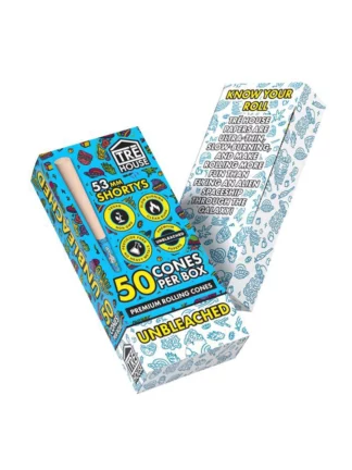 Tre House Unbleached Cones Shortys 53mm 50cs