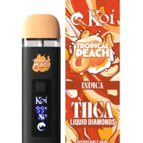 Tropical Peach Koi THCA Liquid Diamonds Disposable 2G