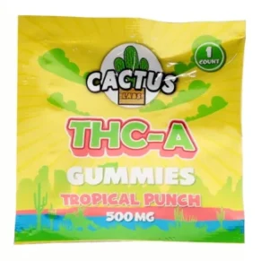 Tropical Punch Cactus Labs THC-A Gummies 500mg