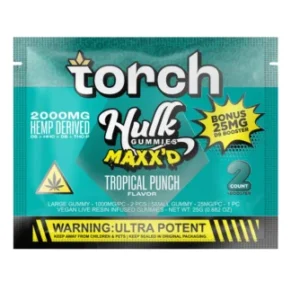 Tropical Punch Torch Hulk MAXX’D  Gummies 2000mg