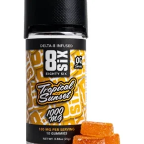 Tropical Sunset 8SIX Delta 8 Gummies 1000MG