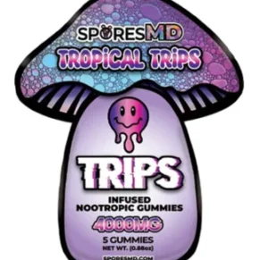 Tropical Trips SporesMD Trips Infused Nootropic Gummies 5Pcs