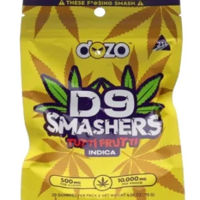 Tutti Frutti Dozo Delta 9 Smasher Gummies 20ct 10000MG