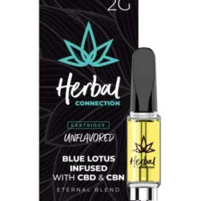 Unflavored Herbal Connection Blue Lotus Infused Eternal Blend Cartridge 2G