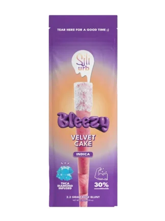Velvet Cake Sili x URB Bleezy THCA Diamond Infused Rose Blunt 2.2g