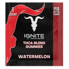Watermelon Ignite THC-A Blend Gummies 150mg