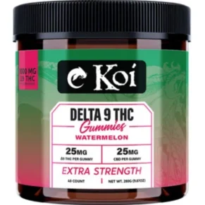 Watermelon Koi Extra Strength Delta 9 Gummies 40ct