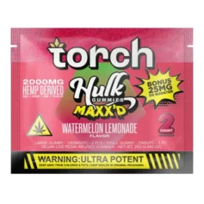 Watermelon Lemonade Torch Hulk MAXX’D  Gummies 2000mg