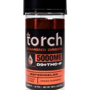 Watermelon Torch Diamond Drops Gummies 5000mg