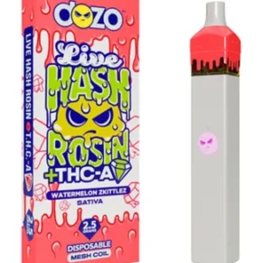 Watermelon Zkittlez Dozo Live Hash Rosin +THC-A Diamond Disposable 2.5G