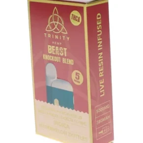 Watermelon Zkittlez Trinity Hemp The Beast Knockout Blend Mod Box Vape 5G