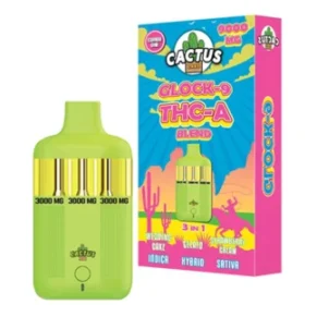 Wedding Cake | Gelato | Strawberry Cream Cactus Labs Glock 9 THC-A Blend Vape 9000mg