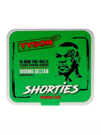 Wedding Cake Tyson 2.0 Shorties Delta 8 Pre-Rolls 7G