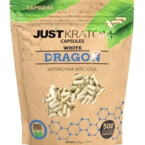 White Dragon Just Kratom Mitragyna Speciosa Capsules 500ct