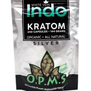 White Indo OPMS Silver Kratom Capsules 240ct