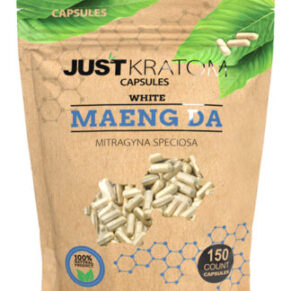 White Maeng Da Just Kratom Mitragyna Speciosa Capsules 150ct