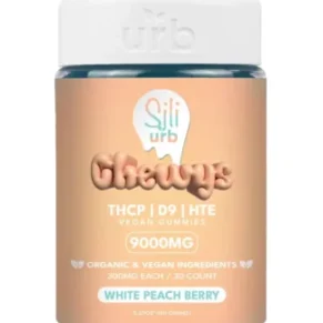 White Peach Berry Sili x URB THCP | D9 | HTE Vegan Gummies 9000mg 30ct