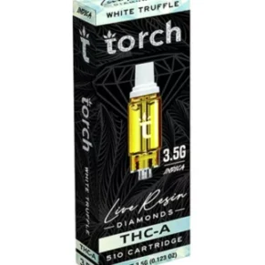 White Truffle Torch THC-A Live Resin Diamonds 510 Cartridge 3.5G