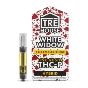 White Widow Tre House Live Resin THC-P Cartridges 1G