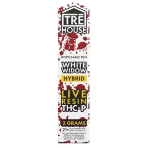 White Widow Tre House Live Resin THC-P Vape 2G