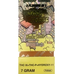 Wonky Weed | Grape Ganja Flying Horse Stoner Blend Disposable 7G