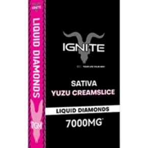 Yuzu Creamslice Ignite Liquid Diamonds Disposable 7000mg