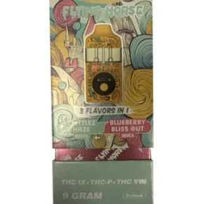 Zkittlez Haze | Blueberry Bliss Out Flying Horse Stoner Blend 3in1 Disposable 9G