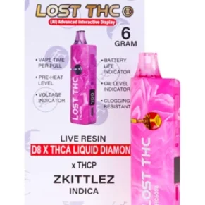 Zkittlez Lost THC THC-A Diamond Disposable 6G