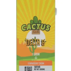 Strawberry Cream Sativa Cactus Labs Delta 8 Cartridges 1G