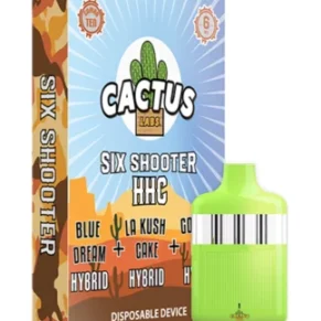 Blue Dream | LA Kush Cake | Gorilla Glue Cactus Labs Six Shooter HHC Disposable