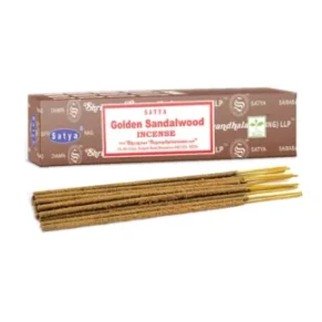 Golden Sandalwood Satya Incense Sticks 15g