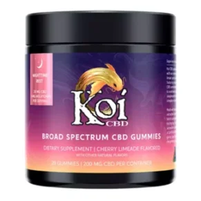 Cherry Limeade Koi Broad Spectrum CBD Nighttime Rest Melatonin Gummies 200mg