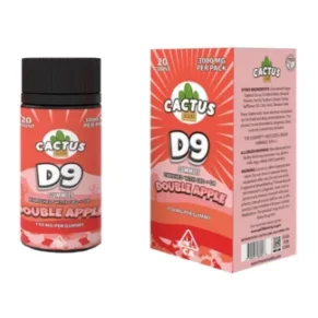 Double Apple Cactus Labs D9 With CBD+D8 3000mg