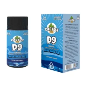 Blue Razz Ice Cactus Labs D9 With CBD+D8 3000mg
