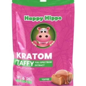 Happy Hippo Kratom Extract Taffy Toffee 6pcs