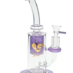 8″ Honeycomb Perc Dab Rig Diamond Glass