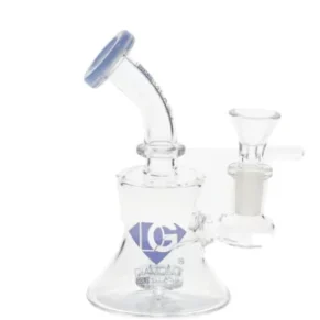 6″ Showerhead Perc Mini Dab Rig Diamond Glass