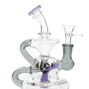 6″ Fito Recycler Mini Dab Rig Diamond Glass